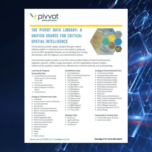 Pivvot Data Library